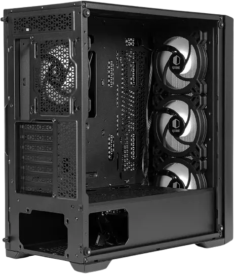 Корпус QUBE ARGON Black (ARGON_F1NU3) - фото 2