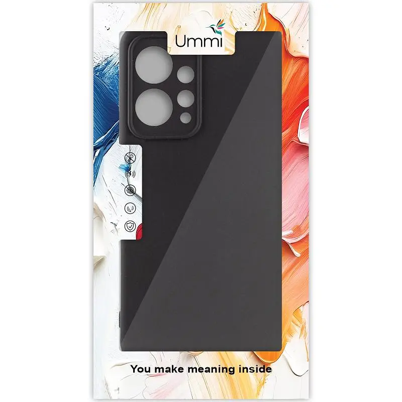 Чохол Silicone Cover Ummi Lakshmi Full Camera (AA) для Xiaomi Redmi Note 12 4G Чорний / Black - фото 2