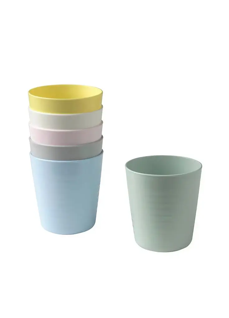 Набір дитячого посуду: ложки, виделки, ножі, склянки, тарілки та миски. Різні кольори Ikea - фото 8