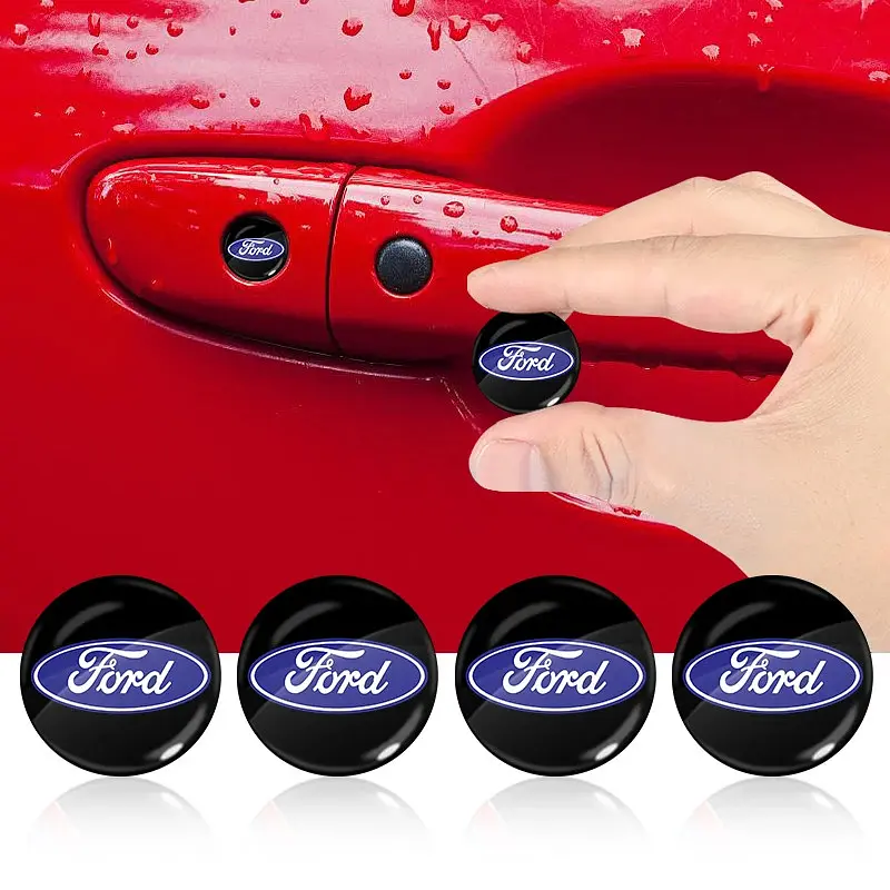 Наклейка з логотипом Ford для автоключів d=15 мм Пластикова об'ємна (Завод) - фото 3