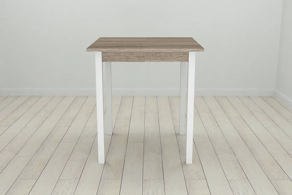 Стіл кухонний Ferrum-decor Дієго 75x70x70 Білий ДСП Сонома Трюфель 16мм (FRD-106295) - фото 4