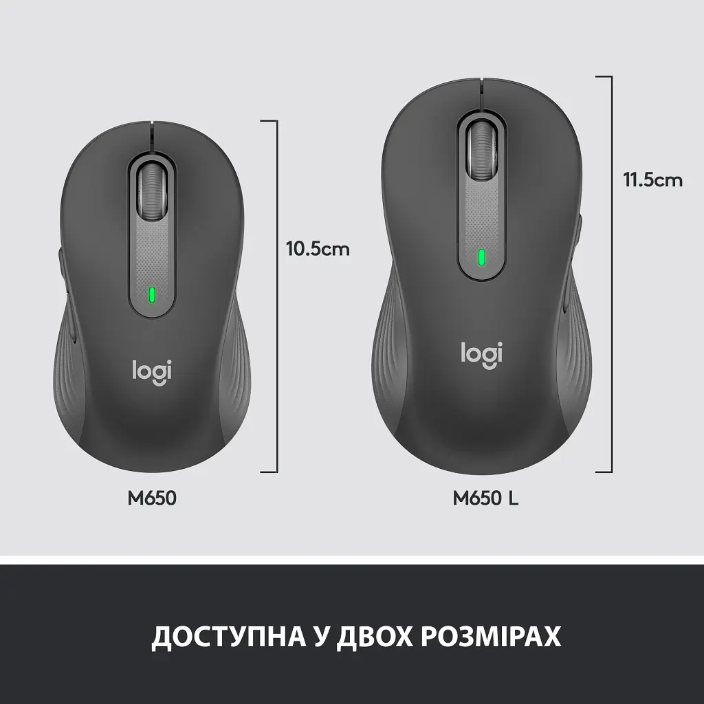 Мишка Logitech Signature M650 L Wireless Graphite (910-006236) - фото 8