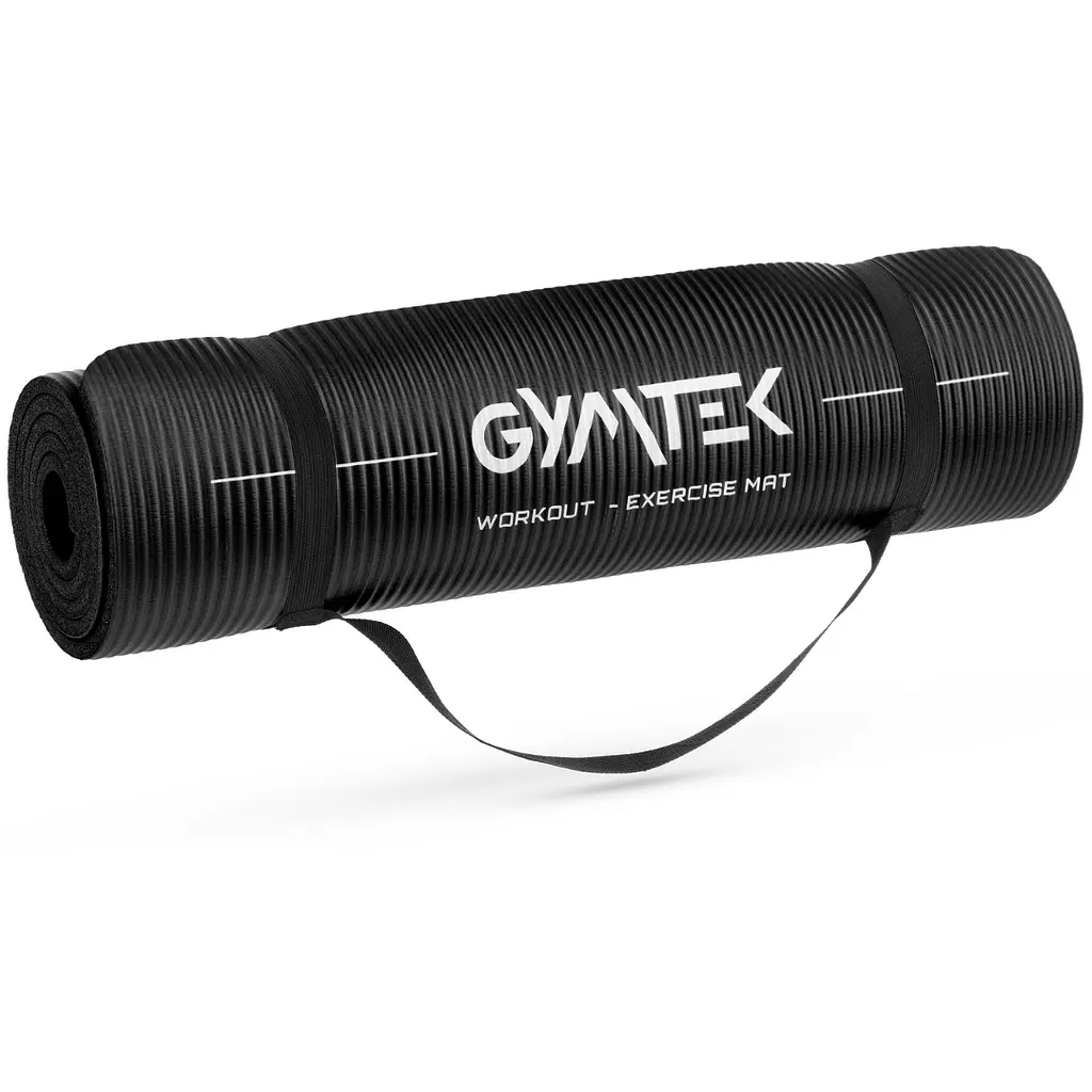 Килимок (мат) для фітнесу та йоги Gymtek NBR 1,5см чорний - фото 7