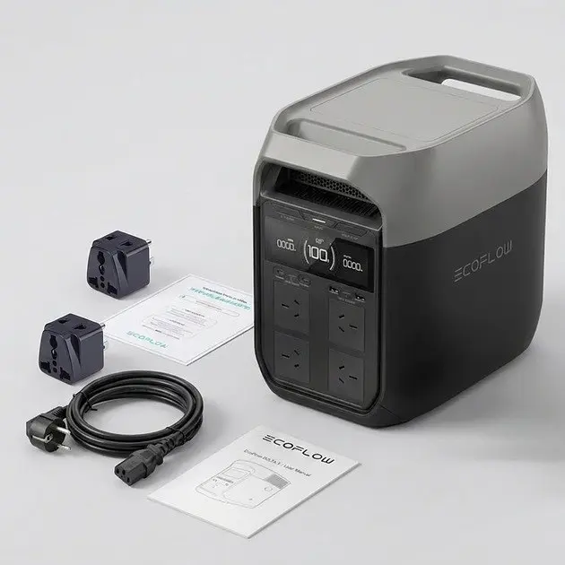 Зарядна станція EcoFlow DELTA 3 1024Wh 1800W CN (китайські розетки з перехідниками) - фото 6