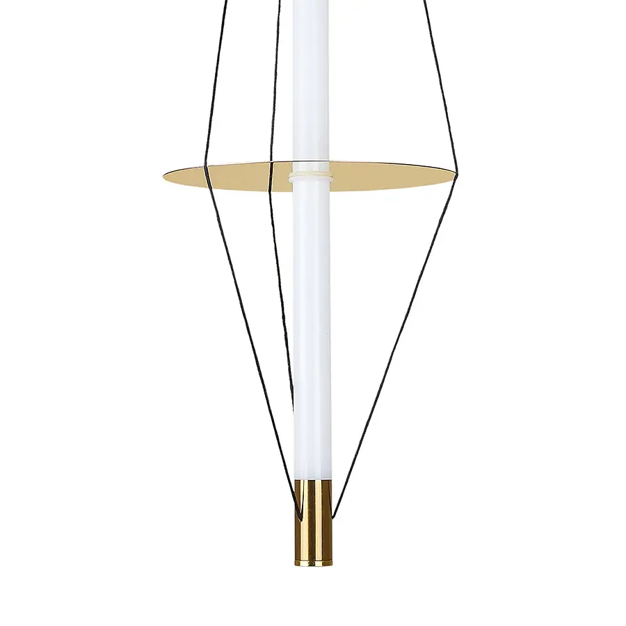 Люстра LED Levistella 7813092 (800) AB, 10W, 4000K, бронзовый металл, подвесной стиль для дома - фото 2