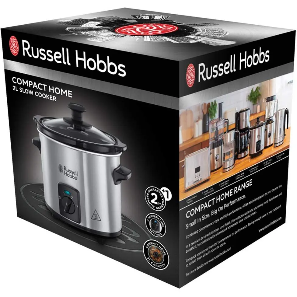 Повільноварка Russell Hobbs CompactHome 145 Вт сіра (25570-56) - фото 2