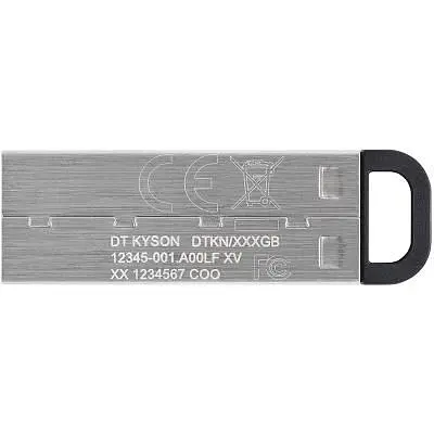 USB флеш накопичувач Kingston 256GB DT Kyson Silver/Black USB 3.2 (DTKN/256GB) - фото 3