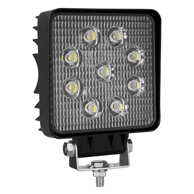 LED фара Brevia Sport Далеке світло 10-30V 27W (9x3W) 1980Lm Алюмінієвий корпус IP68 (10642QSX1) - фото 3