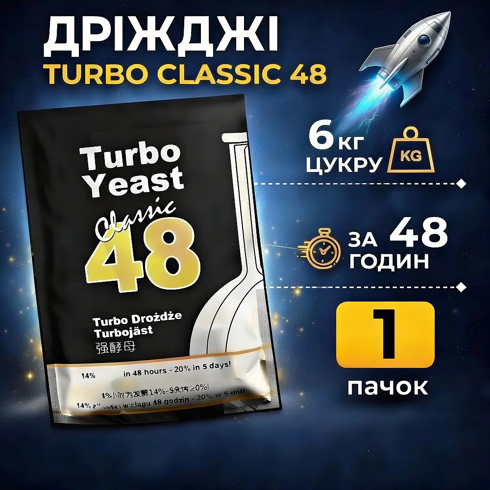 Дріжджі Турбо Classic 48 130 г - фото 2