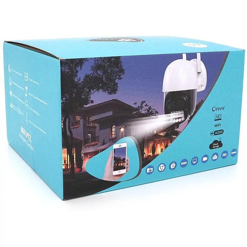 Відеокамера Wi-Fi вулична 5mpx YOSO YOIPC44D5MP30 PTZ 2.8mm V380 - фото 4