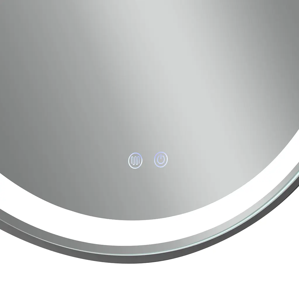 Дзеркало Qtap Gemini 800x700 з LED-підсвічуванням Touch, з антизапотіванням, з димером температури кольору (3000-6500K) Reverse QT2578R8072B - фото 12