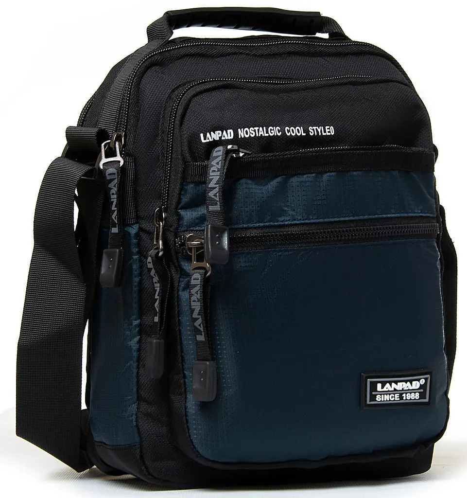 Сумка чоловіча Lanpad тканинна (LAN8651 blue) - фото 4