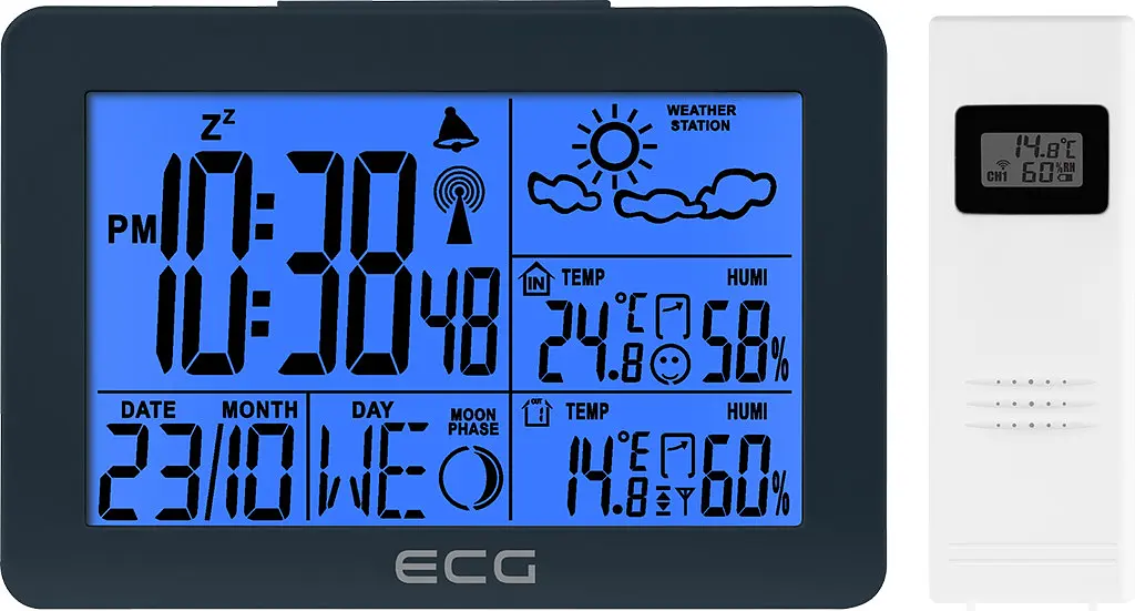 Метеостанція ECG MS 200 Grey - фото 6