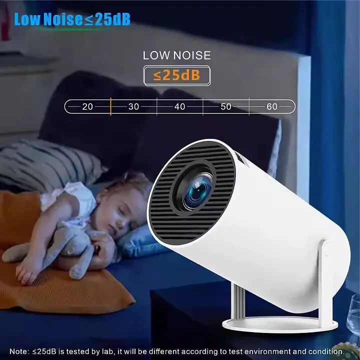 Проектор H96 MAX HY300A LED LCD HD 100AL 16:9 RK3326 1G/8G Android 9.0 HDMI WiFi BT білий - фото 7