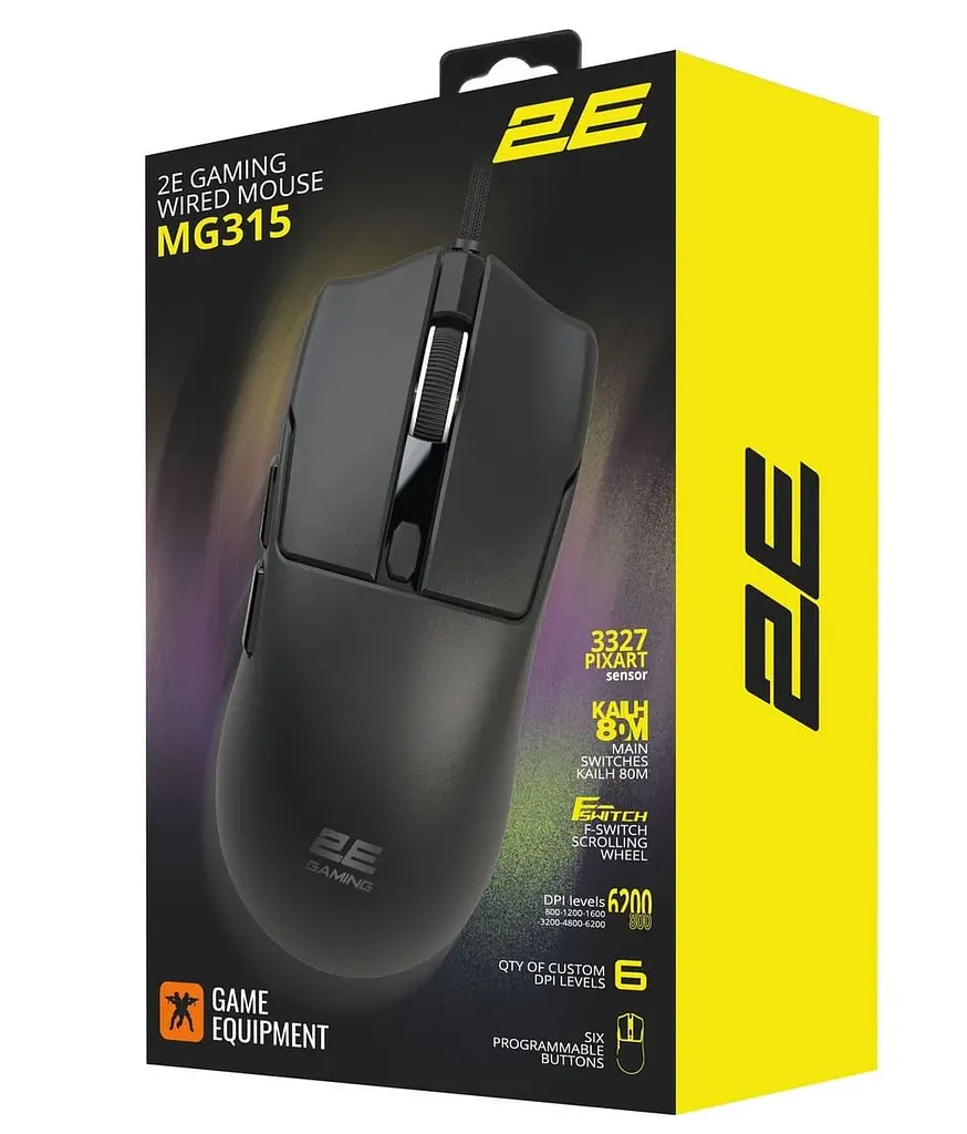 Миша 2E GAMING MG315 Black (2E-MG315UBK) - фото 5