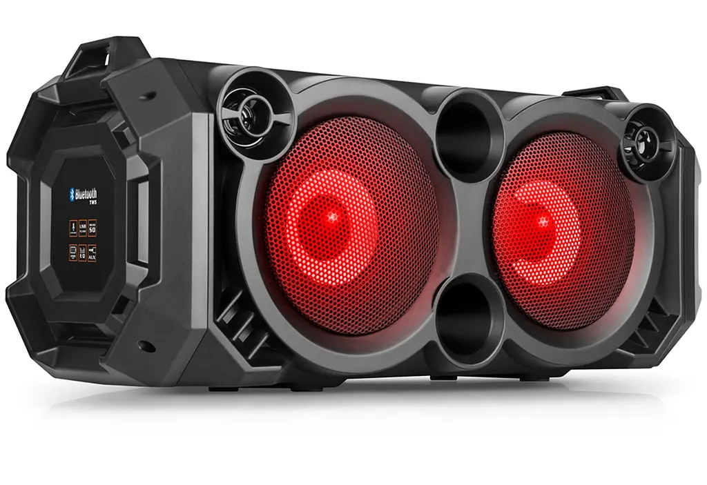 Портативная колонка бумбокс REAL-EL RX751 Boombox 36W Bluetooth TWS, Karaoke, RGB, Black - фото 4