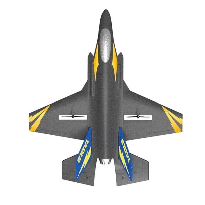 Глайдер на радіокеруванні Kfplan KF605 з гіроскопом (Чорний) - фото 2