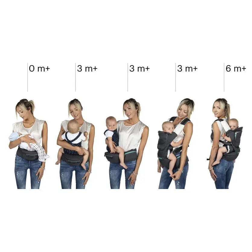 Сумка нагрудная Chicco Hip Seat серая (79147.76) - фото 8