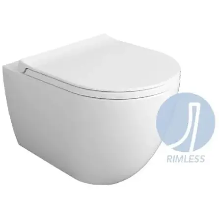 Унітаз підвісний Simas Vignoni XS Rimless VI28-F85 Glossy white, Білий