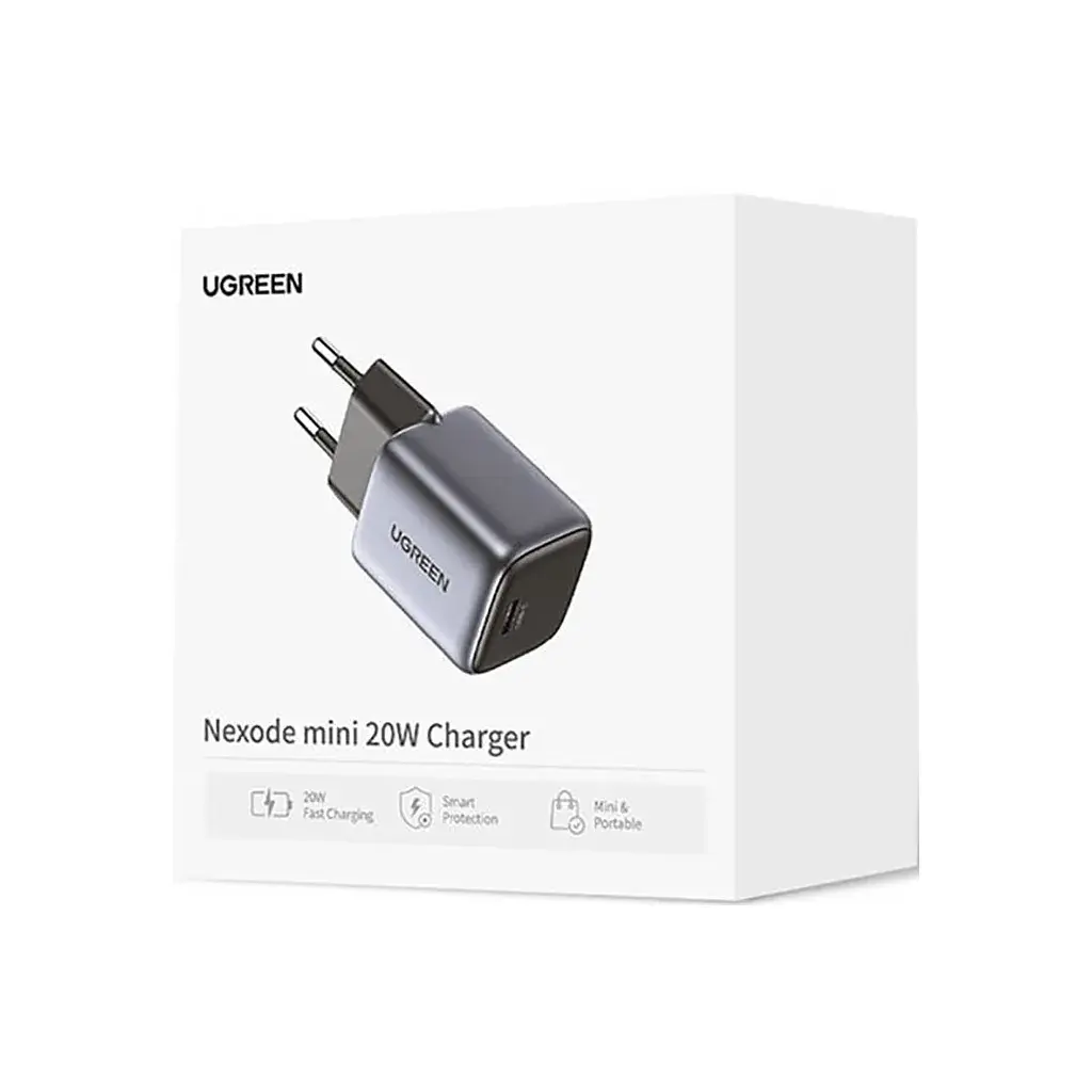 Зарядний пристрій Ugreen 20W USB C PD Nexode mini Charger CD318 (90664) - фото 2