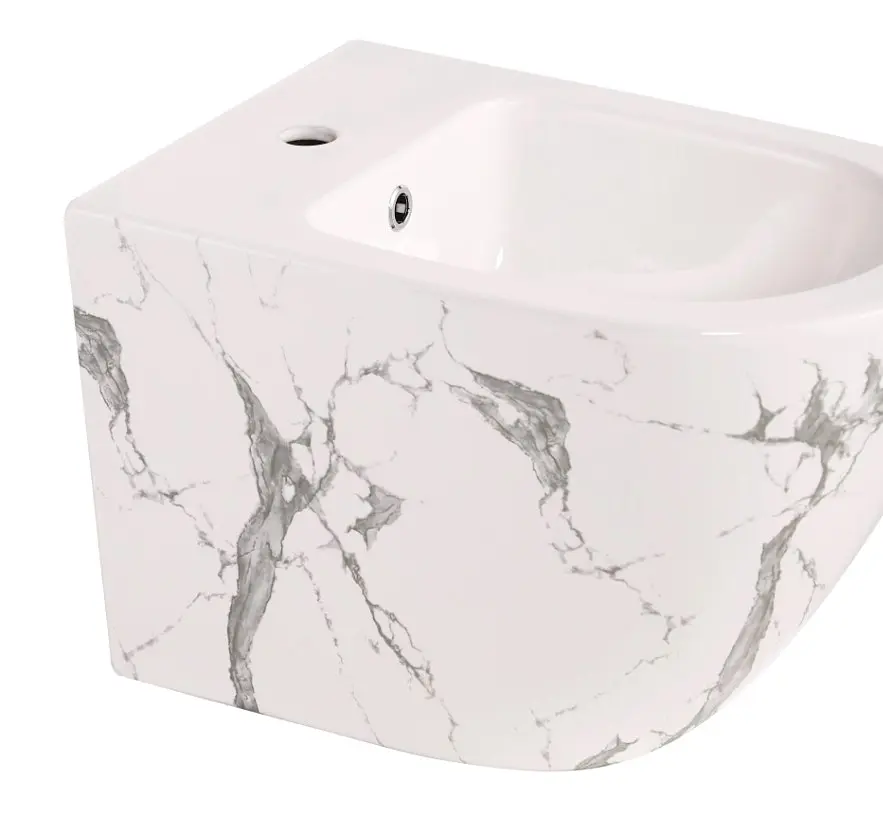 Біде підвісне Qtap Robin Marble QT13551381GMR - фото 4