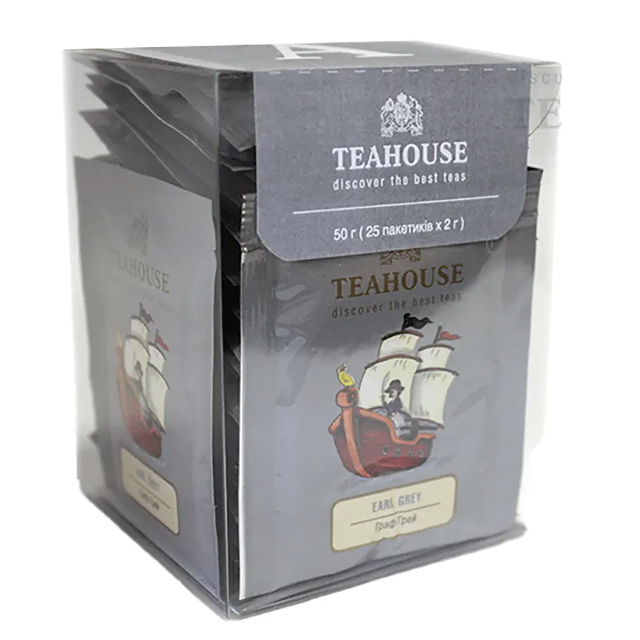 Чай чорний Teahouse Earl Gray, 50 г (20 шт. х 2 г) - фото 2
