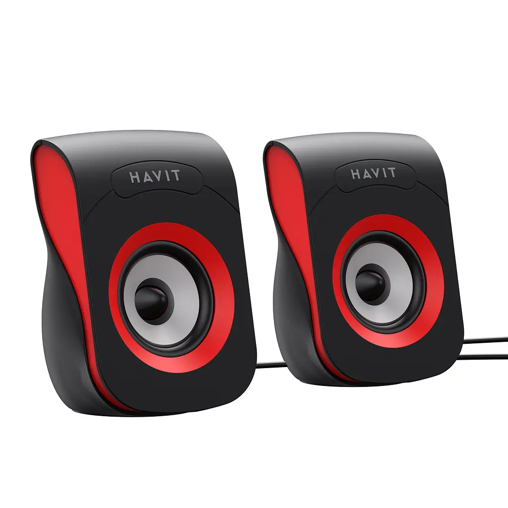 Стерео колонки HAVIT SK599 USB 6W Black/Red HAVIT (24164-000) - фото 3