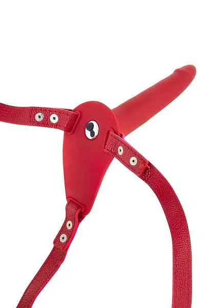 Страпон на ремені з вібрацієюFetish Tentation Vibrating Strap-On, 15 см - фото 2