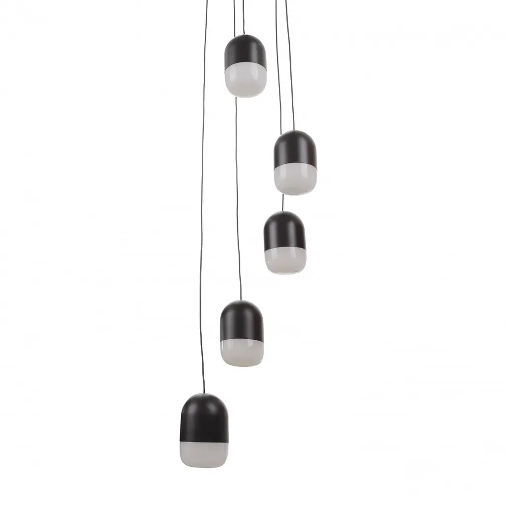 Люстра подвесная Brille в спальню LED 35W NW BK (BR-01 674S/5) - фото 3