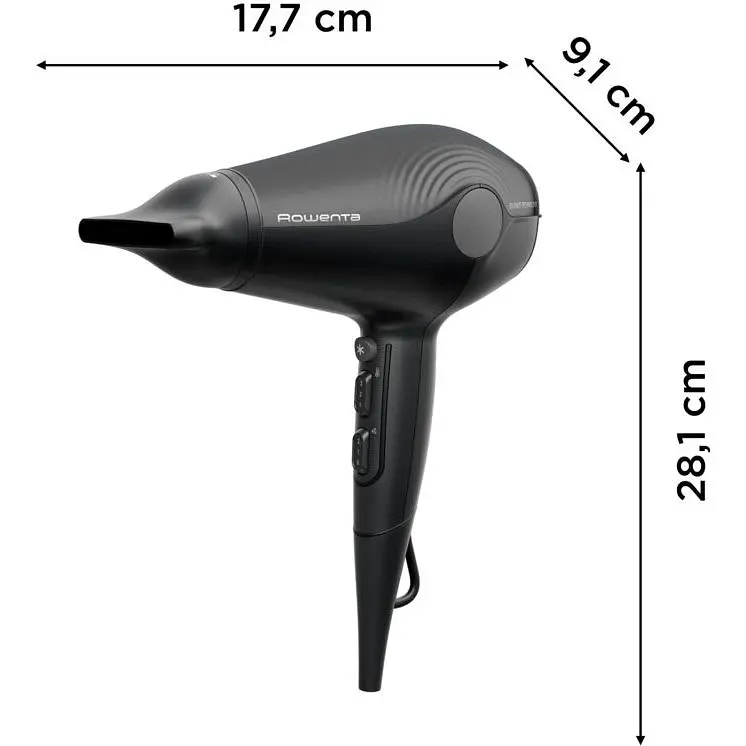 Фен Rowenta Ultra Silence 2100 Вт черный (CV6430F0) - фото 3