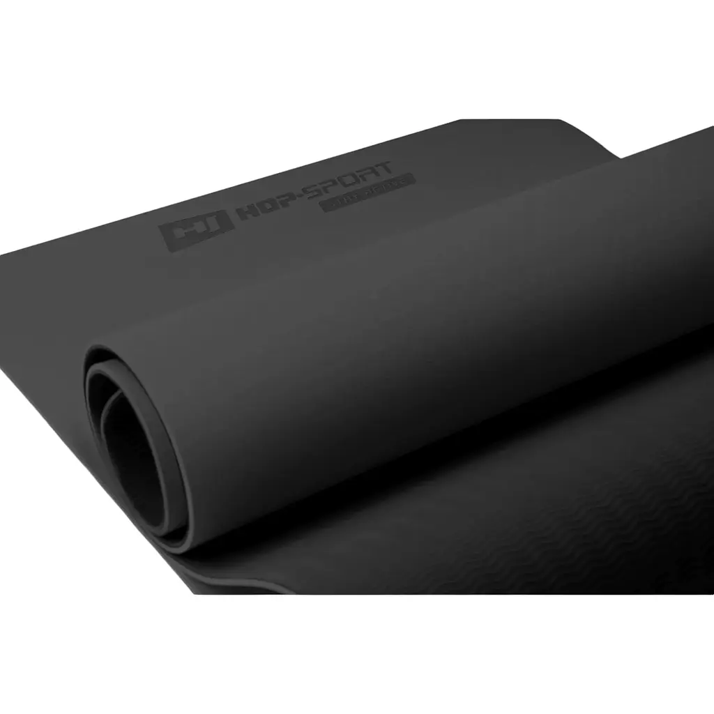 Килимок для фітнесу Hop-Sport TPE HS-T006GM 0.6 см сіро-чорний - фото 5