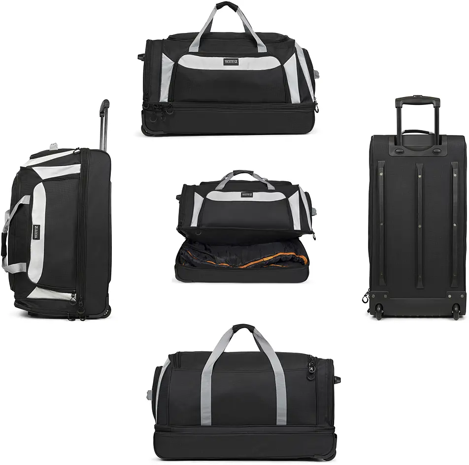 Сумка дорожня на колесах TravelZ Wheelbag Doubleloader black 96L (603098) - фото 4