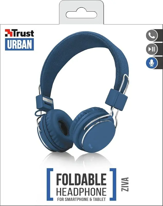 Навушники Trust Ziva On-Ear Mic Blue (21823_Trust) - фото 6