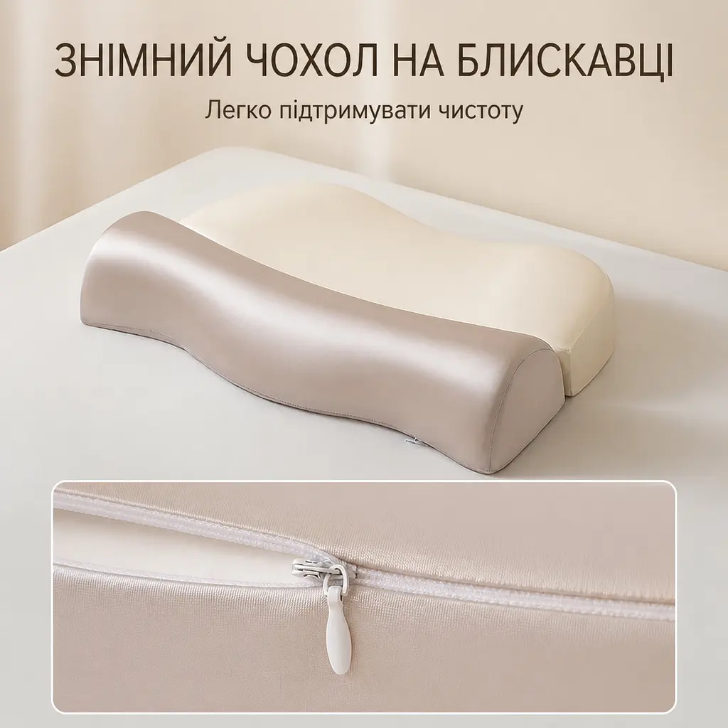 Ортопедична ергономічна подушка 2 в 1 Solve 50 x 35 x 11 см (KT8001219) - фото 10