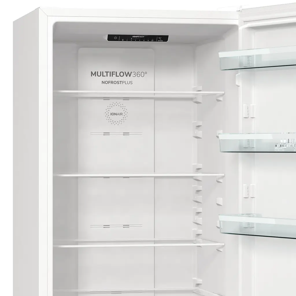 Холодильник з нижньою морозильною камерою Gorenje NRK6201EW4 200х60х60см 2 двері 235 (96) л А+ Total NF Зона свіжості білий - фото 7