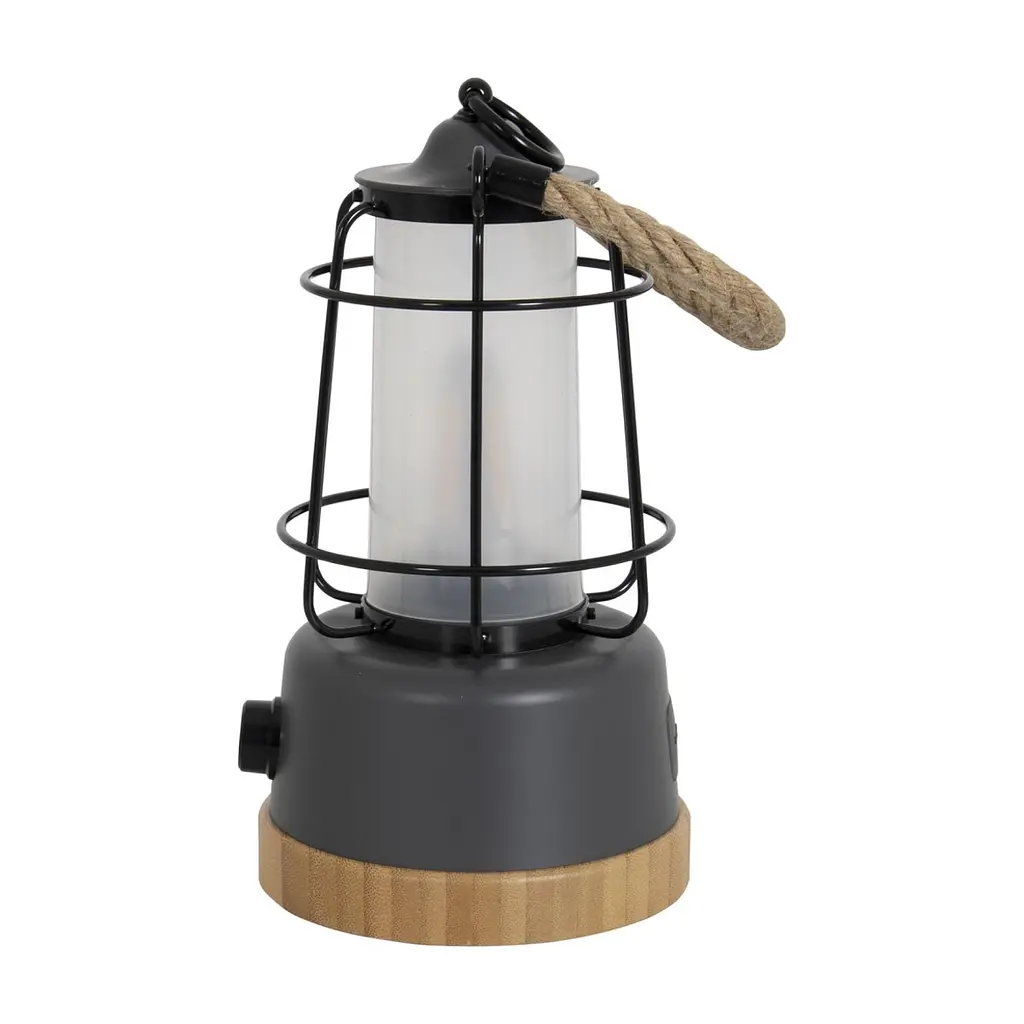 Ліхтар Bo-Camp Harlington Rechargable Dimming 370 Lumen Bamboo-Grey (5818921) (DAS303872) - фото 3