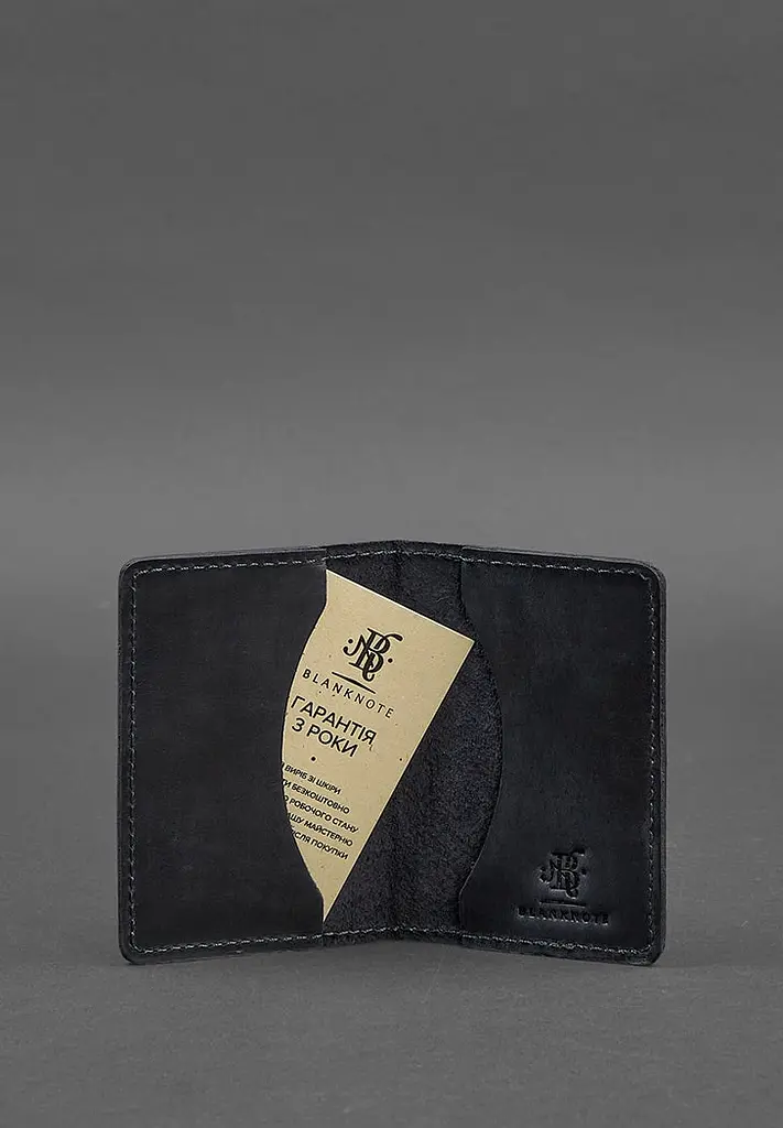 Чоловічий шкіряний кард-кейс (візитниця) 6.0 Карбон синій - фото 4