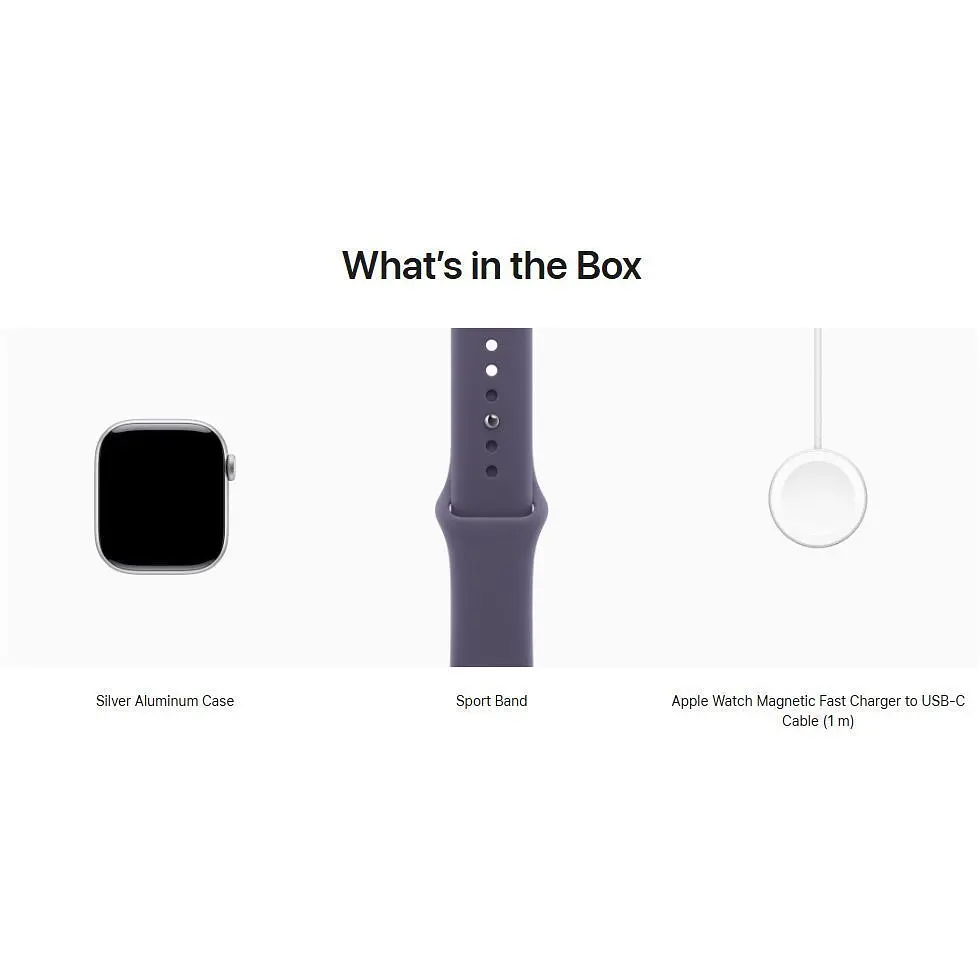 Смарт-годинник Apple Watch Series 11 GPS 42mm Silver Aluminum Case with Purple Fog Sport Band S/M (MEU64) [145299] - фото 4