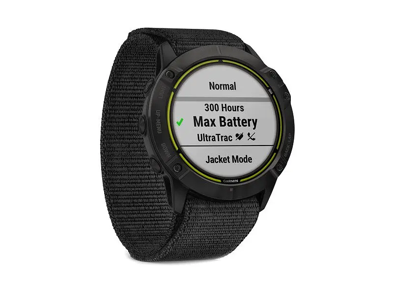 Смарт-годинник Garmin Enduro Carbon Gray Titanium with Black UltraFit Nylon Strap (010-02408-01/11) - фото 2