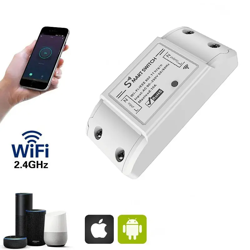 Wifi реле для розумного будинку Smart Breaker SS-8839-02 розумний вай фай вимикач смарт вимикач - фото 2