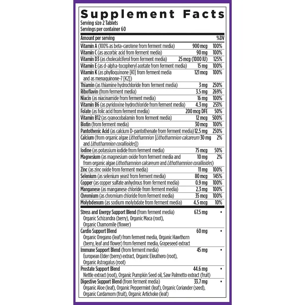 Щоденні вітаміни для чоловіків New Chapter Every Man Multivitamin 120 таблеток - фото 3