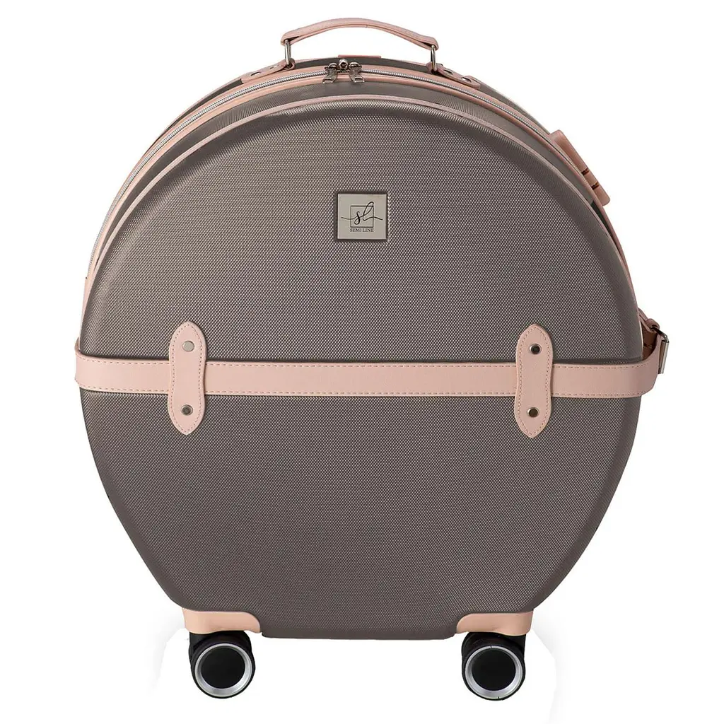 Валіза Semi Line 24" (M) Brown/Pink Cream (T5673-3) - фото 4