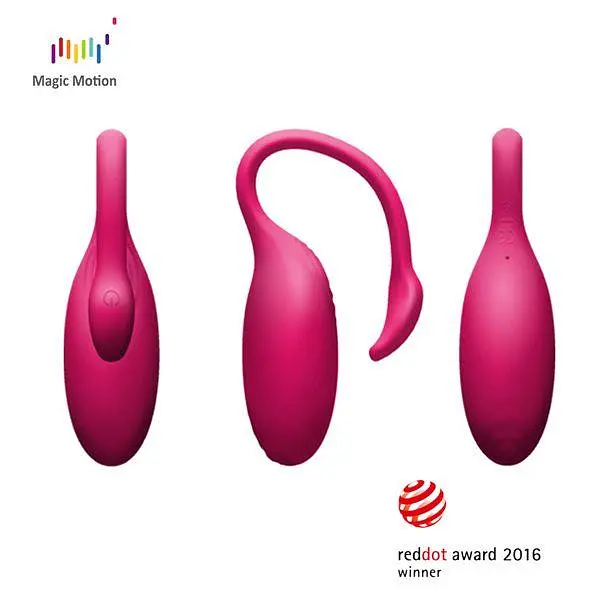 Віброяйце з керуванням зі смартфона Magic Motion Flamingo 7.2 см рожевий - фото 4