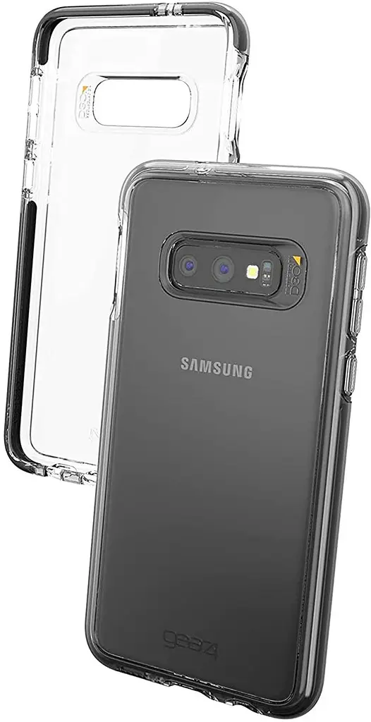 Протиударний прозорий чохол GEAR4 Piccadilly D3O з антимікробним покриттям для Samsung Galaxy S10e Clear Black