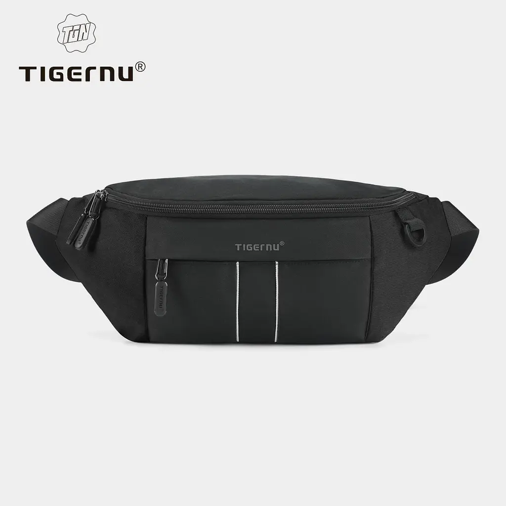 Сумка-бананка Tigernu T-S81012 2.5л 7'' Black Grey (18196) - фото 2