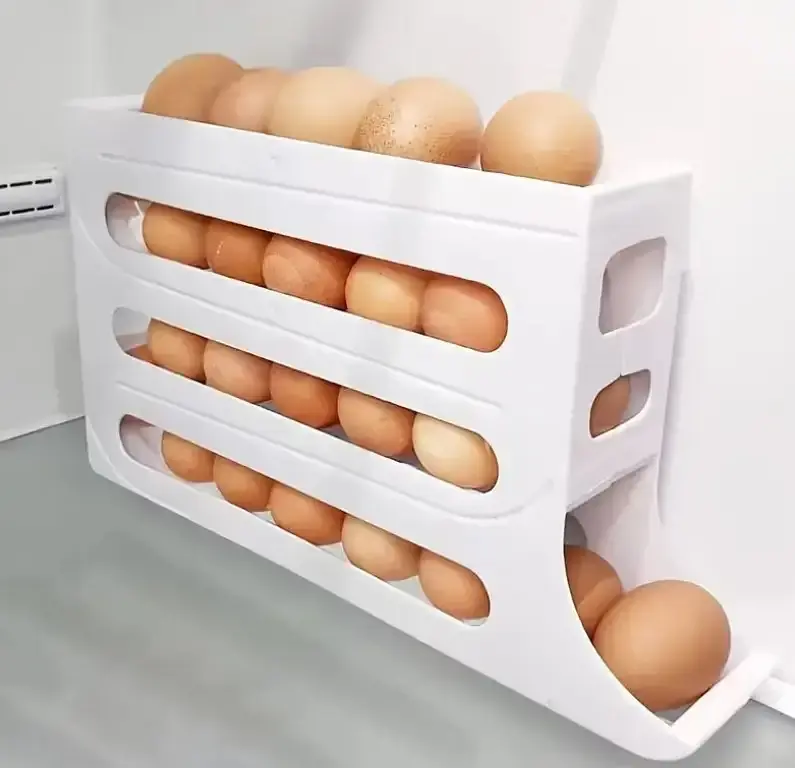 Підставка для зберігання яєць 4 яруси 30 × 19 × 7 см - фото 6