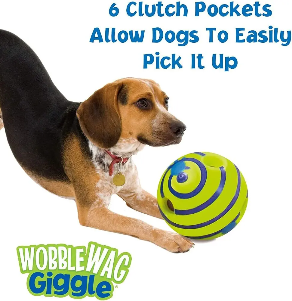 Інтерактивна іграшка-м'яч для собак Wobble Wag Giggle Ball - фото 5