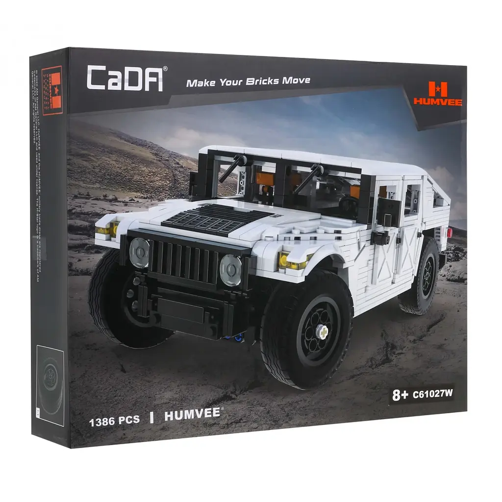 Конструктор детский Военная машина Humvee 1:12 1386 шт - фото 4