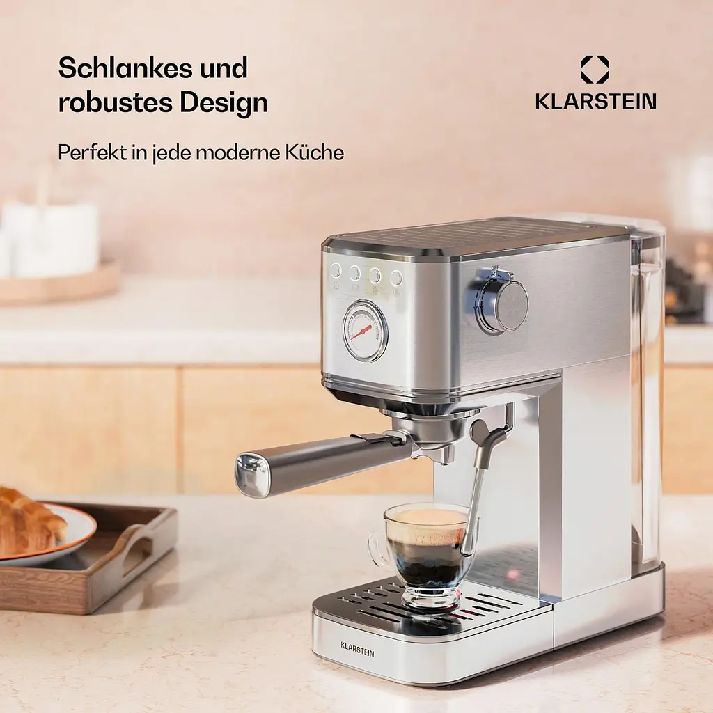 Кавоварка Klarstein SteelPresso Slim (10046327) - фото 4