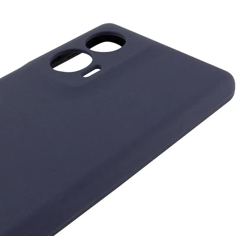 Чехол Silicone Cover Lakshmi Full Camera (AA) для Motorola Edge 50 Синий / Midnight Blue - фото 4